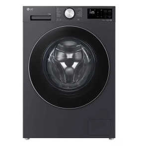 LG AUTOMATIC WASHING MACHINE 11K INVERTER WIFI GREY WITH BLACK DOOR F4X5EYG24