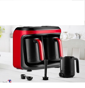 Tromma-622- Tromma Turkish Coffee Maker 2 Cups 1400W / Red
