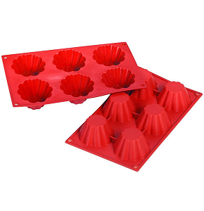 6*1 Silicone Cupcake Mold (AST)