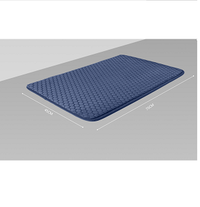 Bath Luxe BLUE Bathroom Mat, 45cm * 75cm Honeycomb Pattern
