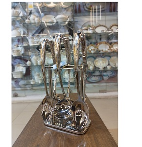 Stainless Steel 7-piece Set – Silver/Gold Laser Design
