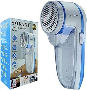 Sokany fabric lint remover, rechargeable, white and blue  SK-881