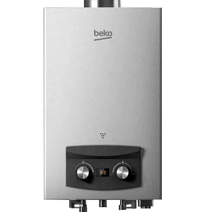 Beko Gas Water Heater Digital, 6 Liters, Silver BGWH 6LS