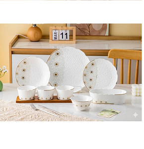 Andalus dinner set embossed 29 pieces
