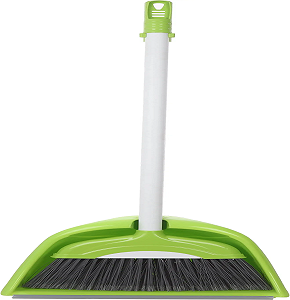 WEAZY Jumbo Long Handle Curved Dustpan & Brush 1020020