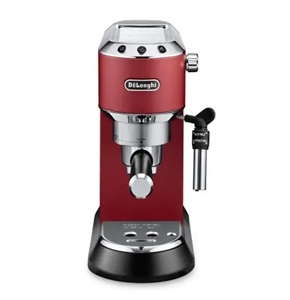 DeLonghi Dedica Pump Espresso Coffee Machine, 1450 Watt, Red - EC685.R