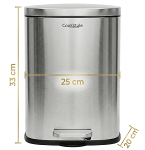 Pedal Oval Trash Bin – 8L Capacity 6pp--A010-08D
