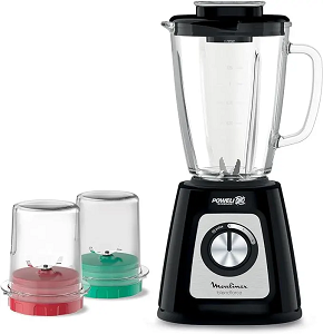 MOULINEX Blender, Blendforce, 1.75 Liters, 800 Watts, with Accessories, Black - LM4358EG