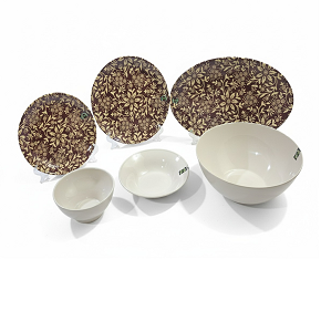 Home Plus 26-Piece Melamine Set with Artistic Colors – 4382 6222019243825
