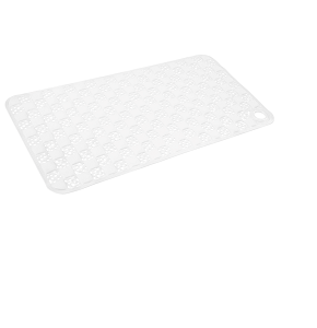 WHITE non-slip bathroom mat, 69 x 37 cm
