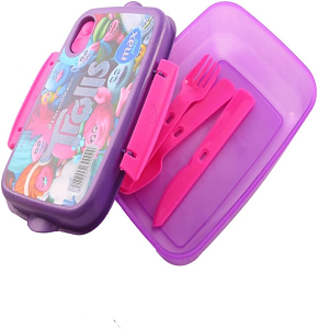 Lunch Box with Fork, Spoon, and Knife - Code: 6224009300099
