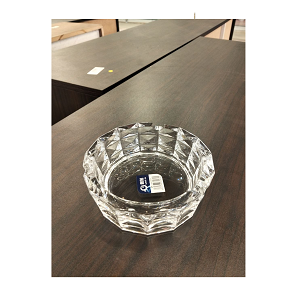 Living Home Glass Ashtray – Thick glass with a luxurious crystal masterpiece design. LXYG7301-3
