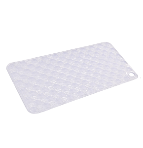Transparent non-slip bathroom mat, 69 x 37 cm