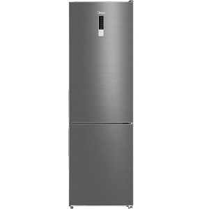 Midea Refrigerator 310 Liters, No Frost, Bottom Freezer,Silver - MDRB424FGN46