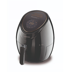 Kenwood Air Fryer, 5 Liters, 1500 Watts, Digital - Black, with Raya Warranty - HFP52.000BK.