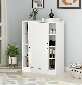 Modern Shoe Rack RETRO AGENCY 80 cm white RA-S49
