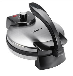 Sokany roti maker, 1500 watts, silver and black  WJ-507
