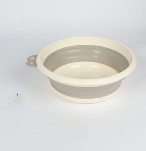 Silicone organizer 5 liters round foldable multicolored 25.8×9.5 cm D4153