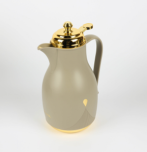 Thermos with golden pattern, 1 L capacity
