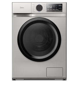 Midea Automatic WASHING MACHINE 8 KG Steam Inverter Silver MFN09W80B/S