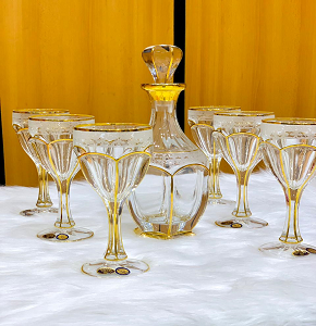 Sherbat Set Zumuruda Pronto – Hand-Embellished, 7 Pieces
