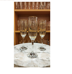 2M lightning flute 6 pieces laser engraving cups set

