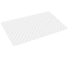 White Crystal Non-Slip Bathroom Mat 68 x 38 cm