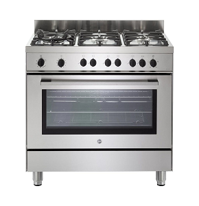Hoover Gas Cooker 6-Burner 60x90 Stainless Steel HGG96LPGEEGY2
