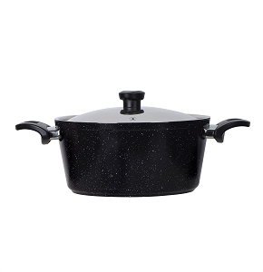 Top Chef round granite pot size 20 black


