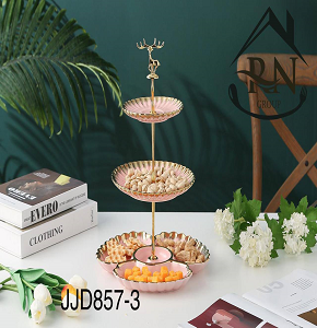 3-Tier Porcelain Stand Colorful Code JJD857-3
