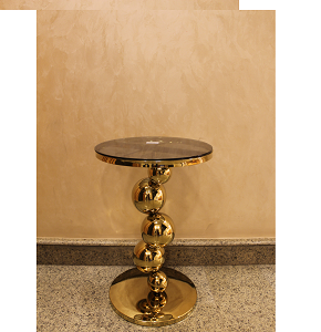  Stainless Steel Gold Stool 6540-S52 
