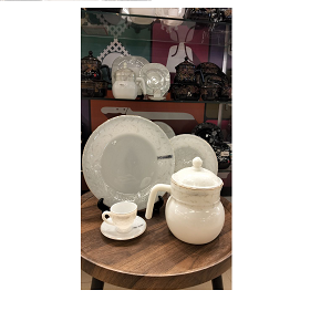 Arcopal 58 pcs Round White Thai
