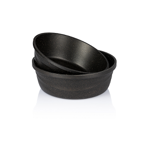 Kazaan Granite Tray Set 2 pcs 5 mm (24-28) Black

