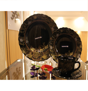 Arcopal Round Black Set 67 Pieces TAG

