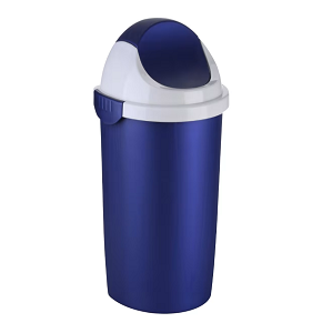 Max Plast round trash bin with lid lock